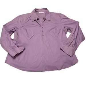 Cato Lavender Collared Shirt Size XL